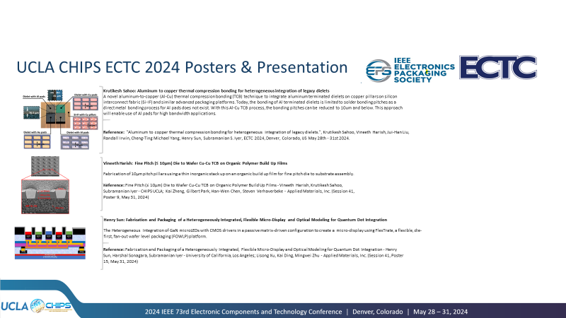 UCLA CHIPS ECTC 2024 Posters & Presentation
