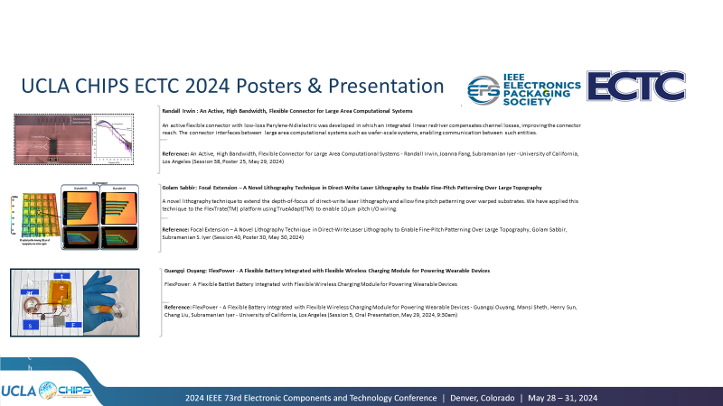 UCLA CHIPS ECTC 2024 Posters & Presentation